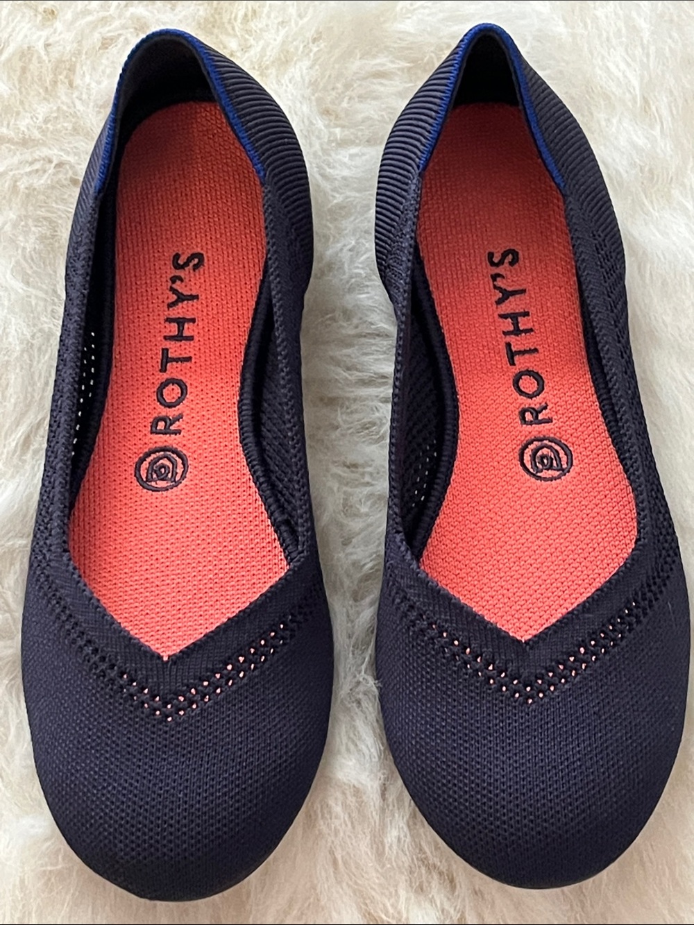 Rothy's Maritime Navy Lattice Flats